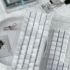INSOMNIA KAWAII BLUE & WHITE PBT KEYCAP SET - 131 KEYS | ARKTCAT