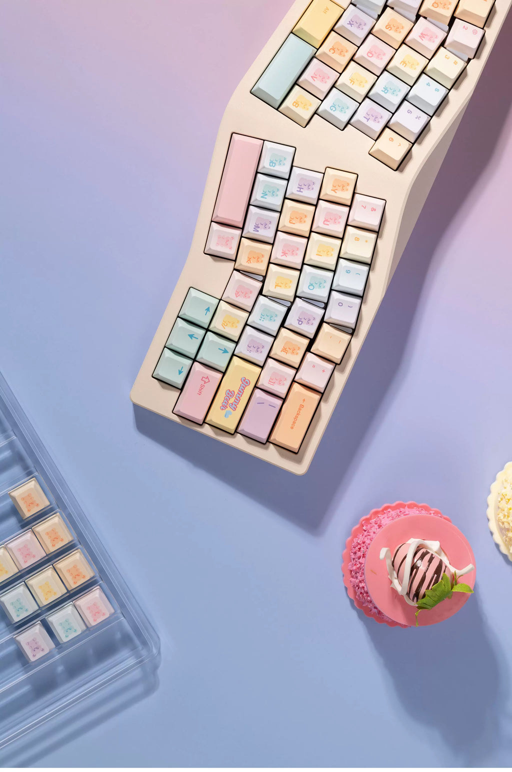 Gummy Bear Keycap Set 🐻🍬- PBT Dye-Sub Kawaii Set | Keyria Labs