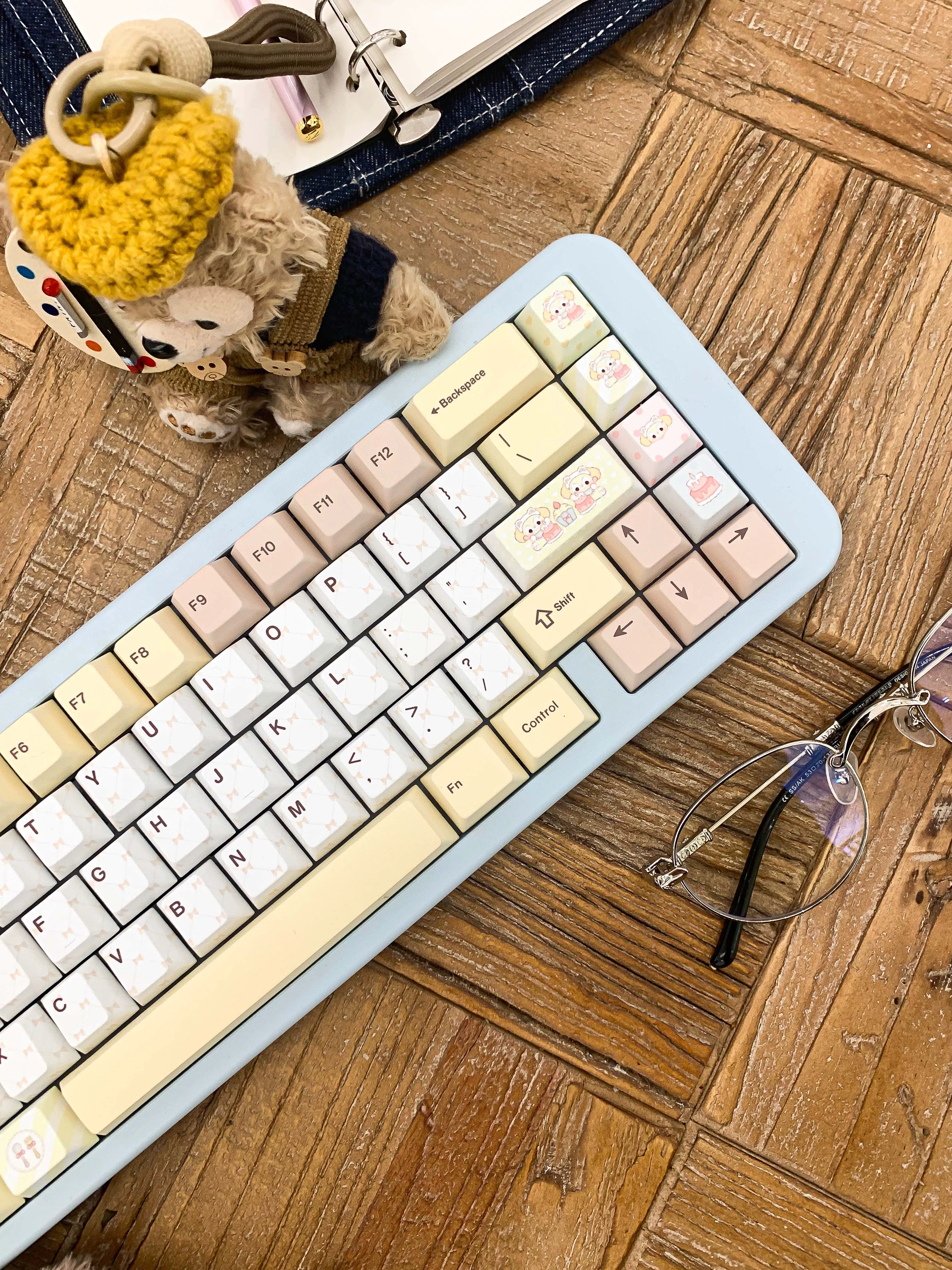 Bear Tea Party Little Bear Yellow Keycaps | Keyria Labs