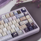 A Dream of Flowers Pearlescent Keycap Set - 121 keys PBT Dye-Sub | Arktcat x U're