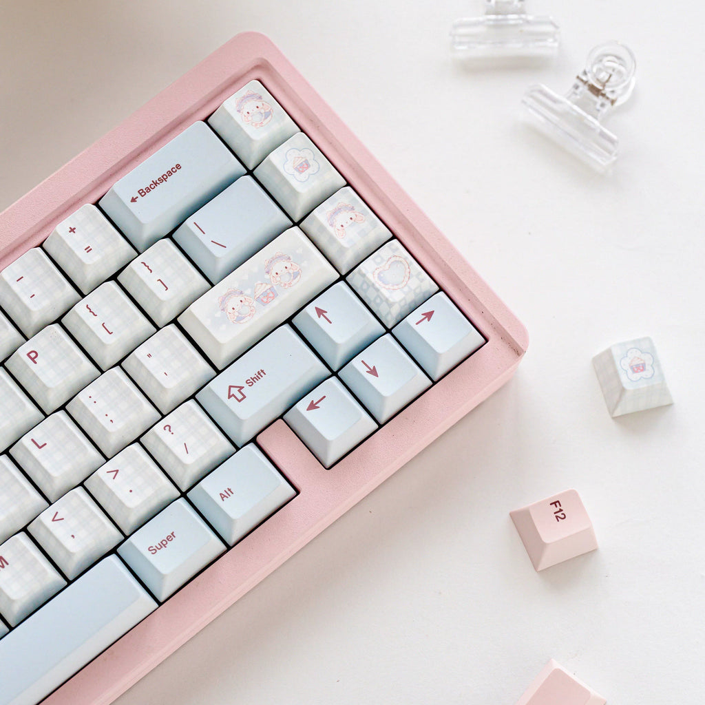 Bear Tea Party Powder Blue Keycaps | Arktcat x Keyria Labs