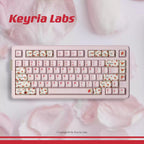Alessandra Lamb Rose Keycap Set 🌹🐑- PBT Dye-Sub Kawaii Set | Keyria Labs