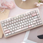 Cute My Melody Pink Keycap Set – PBT Dye-Sublimation Keycaps for Mechanical Keyboards