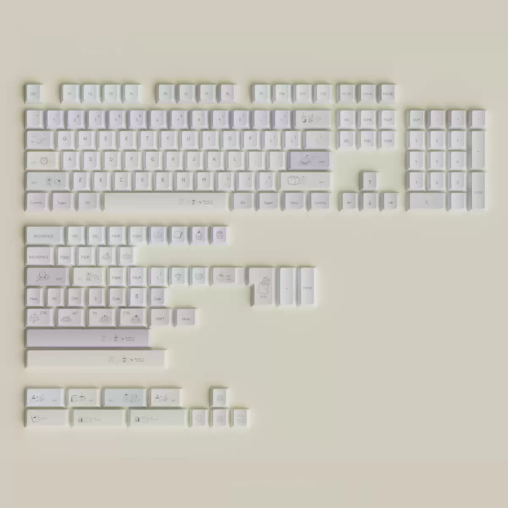 Mini Memo Aesthetic Keycap Set