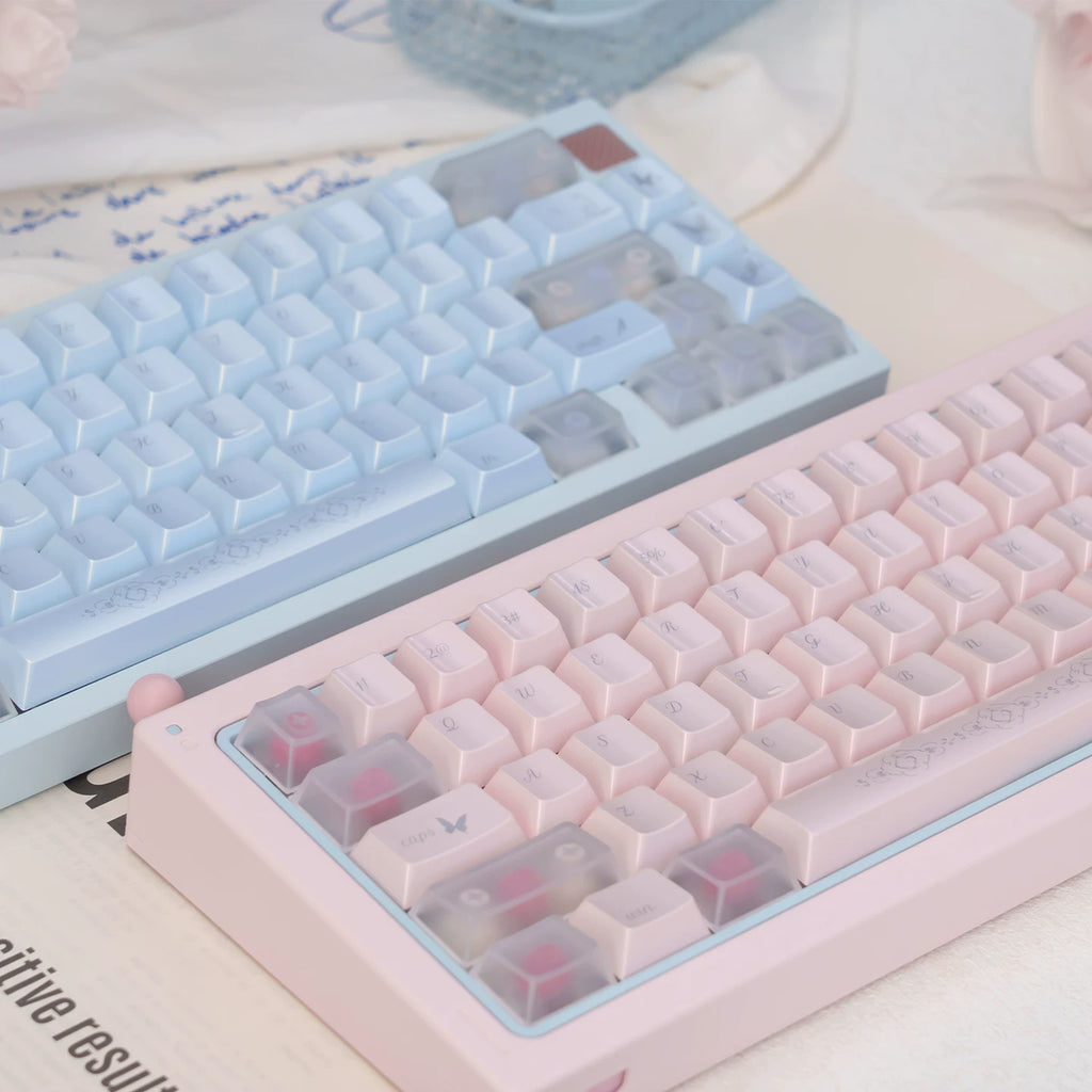 Brocade of Drifting Light Pearlescent PBT Keycap Set – Cherry Profile | U're Lab