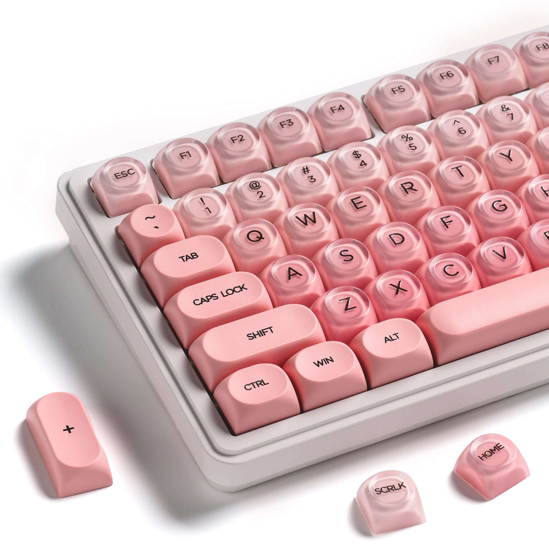 HOA Profile Gradient Peach PBT Keycaps Full Set for Mechanical Keyboards