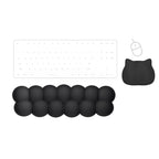 Mini Cloud Puff Wrist Rest – Kawaii Memory Foam Keyboard & Mouse Pad Set