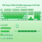 HOA Profile Keycaps Set – Jelly Cloud / Blossom Pink / Sky Ocean Blue / Nude Peach (132 Keys)