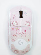 Pixel Meow Meow Mouse Grip Tape – Anti-Slip Sweat-Absorbing Skin-Friendly Sticker for Logitech G Pro Wireless GPW 2/3