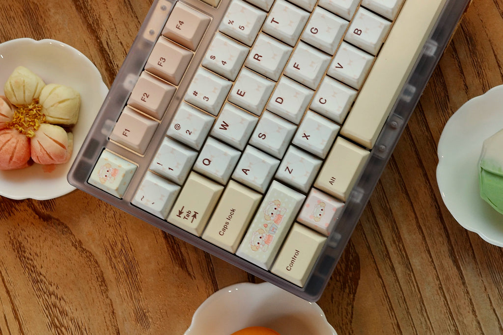 Bear Tea Party Little Bear Yellow Keycaps | Keyria Labs