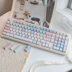 Cheese Bunny Keycap Set | Pastel Bunny Cartoon PBT Keycaps