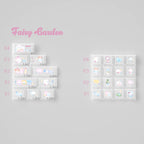 Fairy Garden Keycap Set – Cute Pastel Pink & Milk White PBT Keycaps | U're Lab