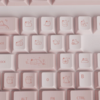 Pink Cat Keycap Set