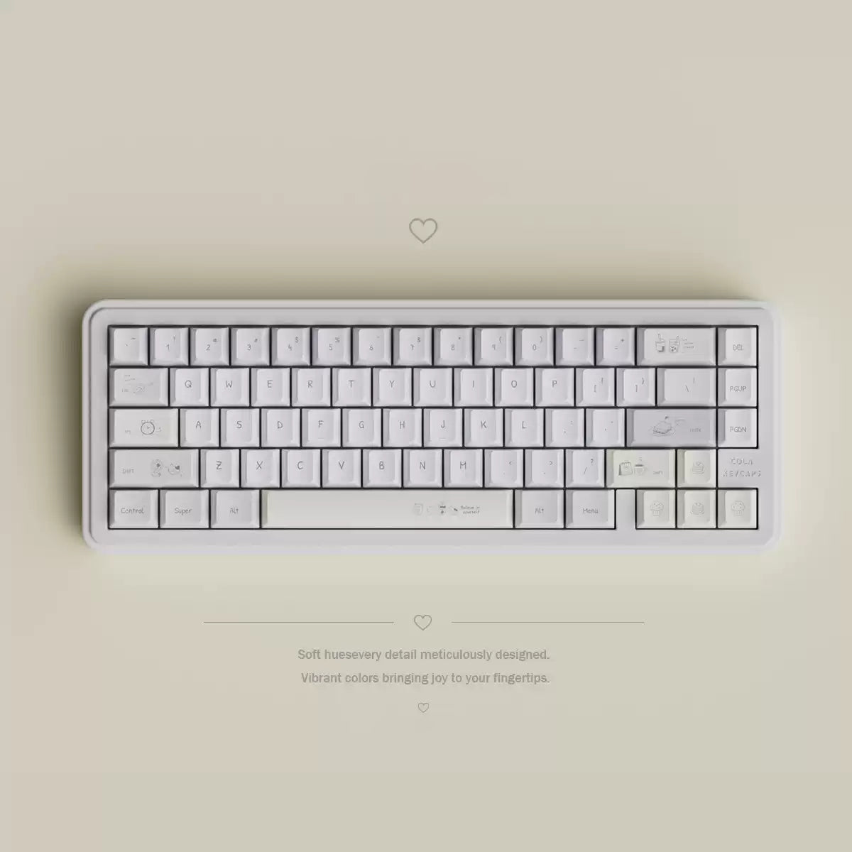 Mini Memo Aesthetic Keycap Set