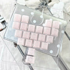 Somnambulism Kawaii Pink & White PBT Keycap Set - 131 keys | ARKTCAT