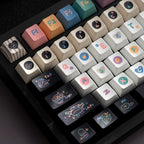Sweet Cheese Pastry Keycaps Set – 152 Keys Rainbow Pastel PBT Dye-Sub, OEM Profile