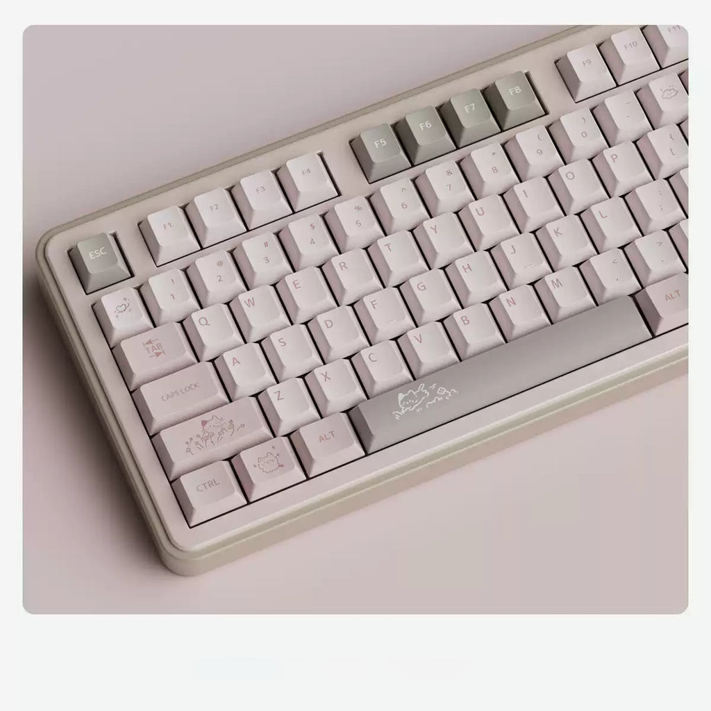 Pink Cat Keycap Set