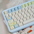 LEISURELY HOLIDAY PASTEL PBT DYE-SUB KEYCAP SET - CHERRY PROFILE | ARKTCAT x U're