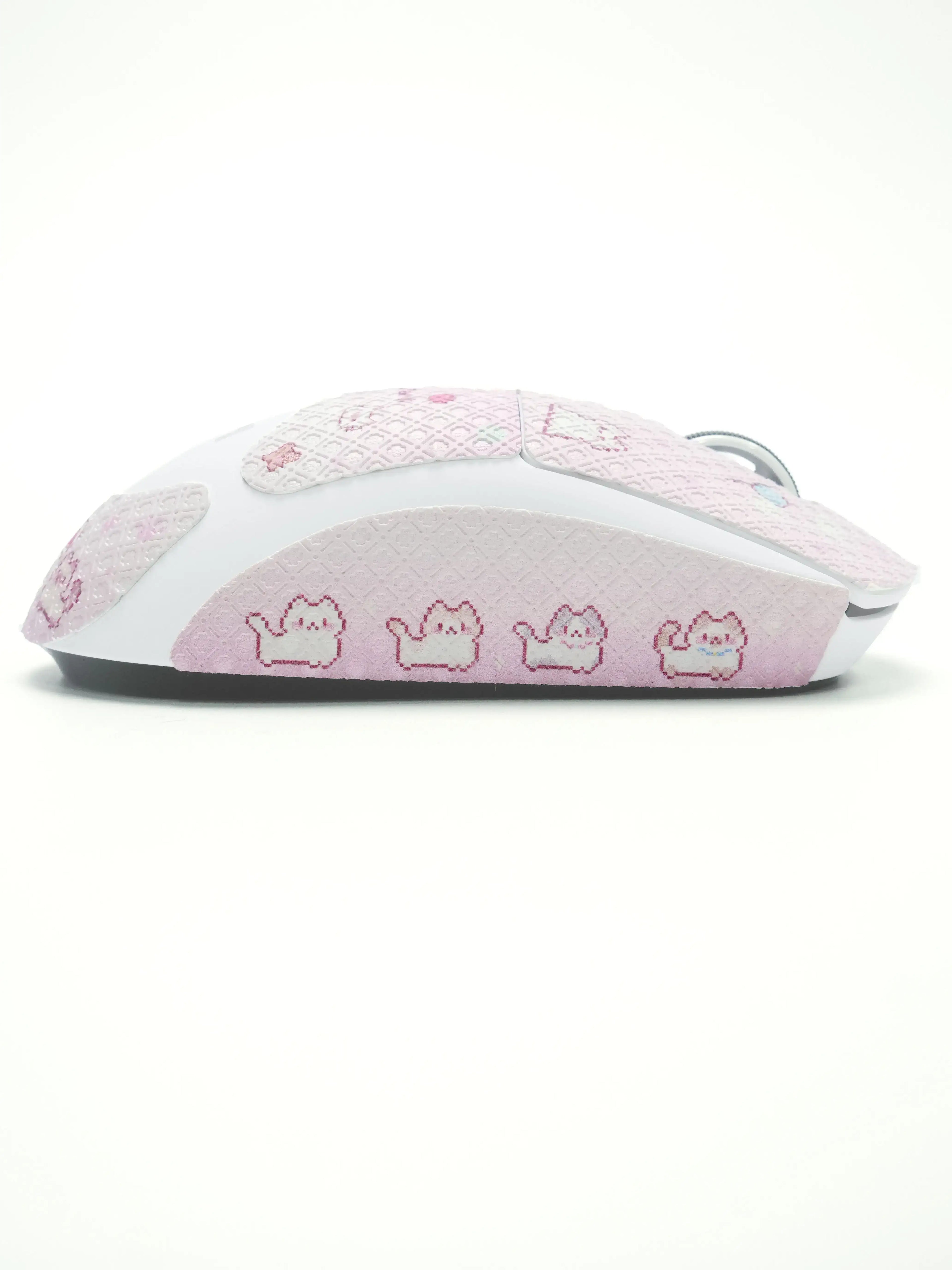 Pixel Meow Meow Mouse Grip Tape – Anti-Slip Sweat-Absorbing Skin-Friendly Sticker for Logitech G Pro Wireless GPW 2/3