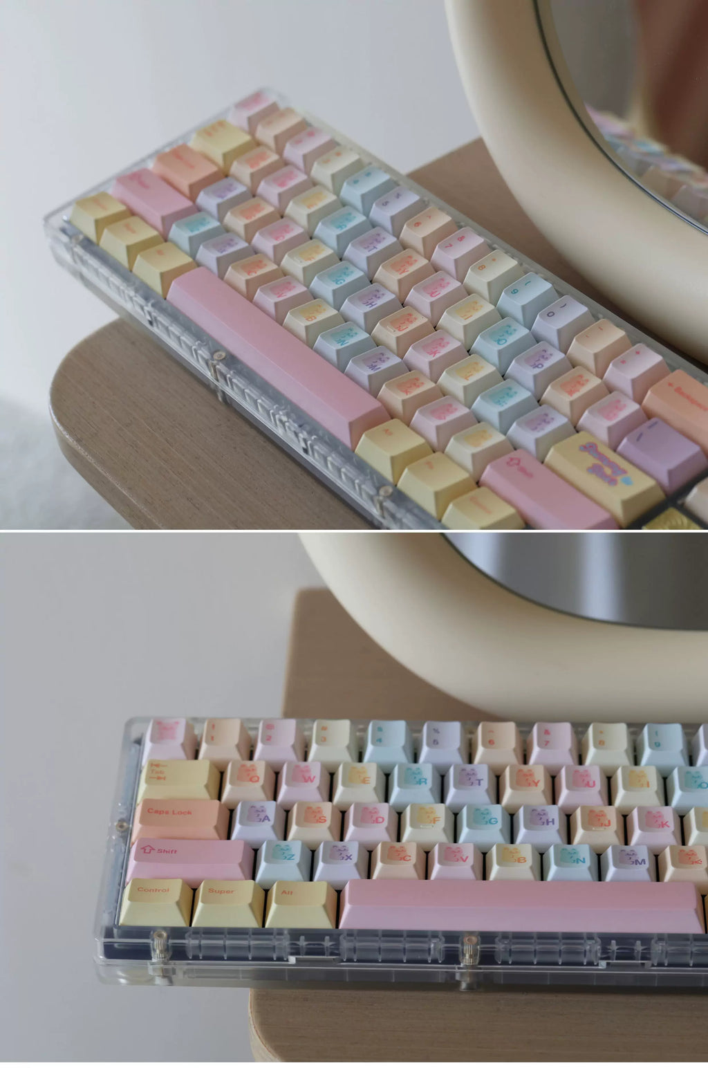 Gummy Bear Keycap Set 🐻🍬- PBT Dye-Sub Kawaii Set | Keyria Labs