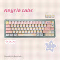 Patchwork Milk Candy Keycap Set 🌸🍬- PBT Dye-Sub Kawaii Set | Keyria Labs