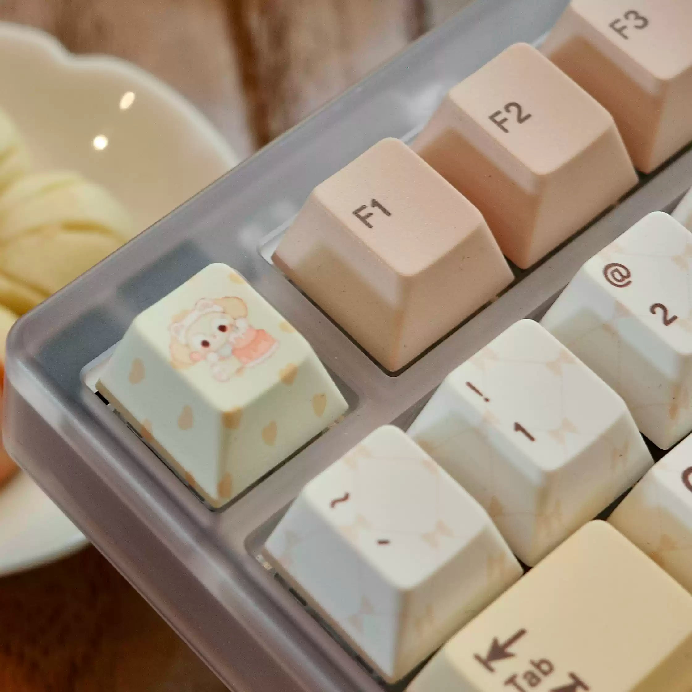 Bear Tea Party Little Bear Yellow Keycaps | Keyria Labs