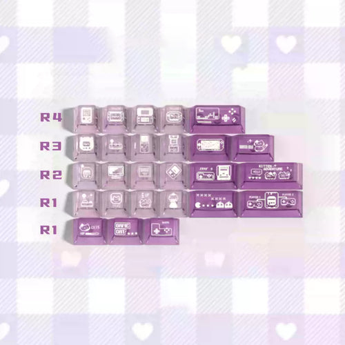 26-Key Transparent PC Novelty Keycap Add-On Kit | Foggy Shine-Through Expansion Pack for MX Keyboards | ARKTCAT x SOULCAT