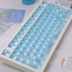 Cinnamoroll Cute Blue Keycap Set – PBT Dye-Sublimation Keycaps for Mechanical Keyboards (MOA & Cherry Profiles)