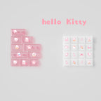 Kawaii Hello Kitty Pastel Pink Keycap Set – PBT Dye-Sublimation & Translucent Frosted PC Novelties (Cherry Profile)
