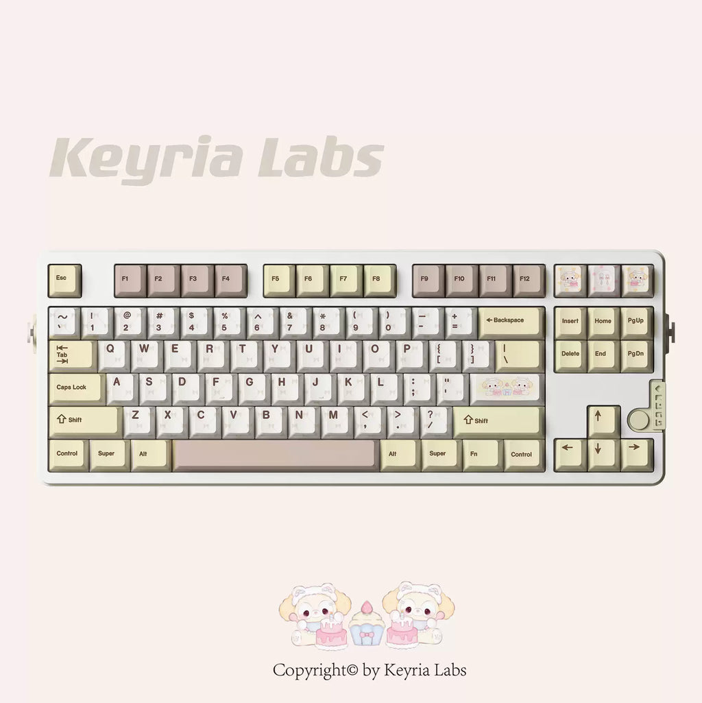 Bear Tea Party Little Bear Yellow Keycaps | Keyria Labs