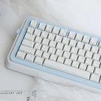 Star Whisper Keycaps Set – Milky White PBT + Translucent PC Constellation Accents, OEM Profile