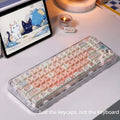 Strawberry Cat Keycap Set on Pink Mechanical Keyboard – MOA Profile