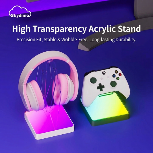 Customizable RGB Light-Up Headphone Stand with APP Smart Control, Multiple Light Modes