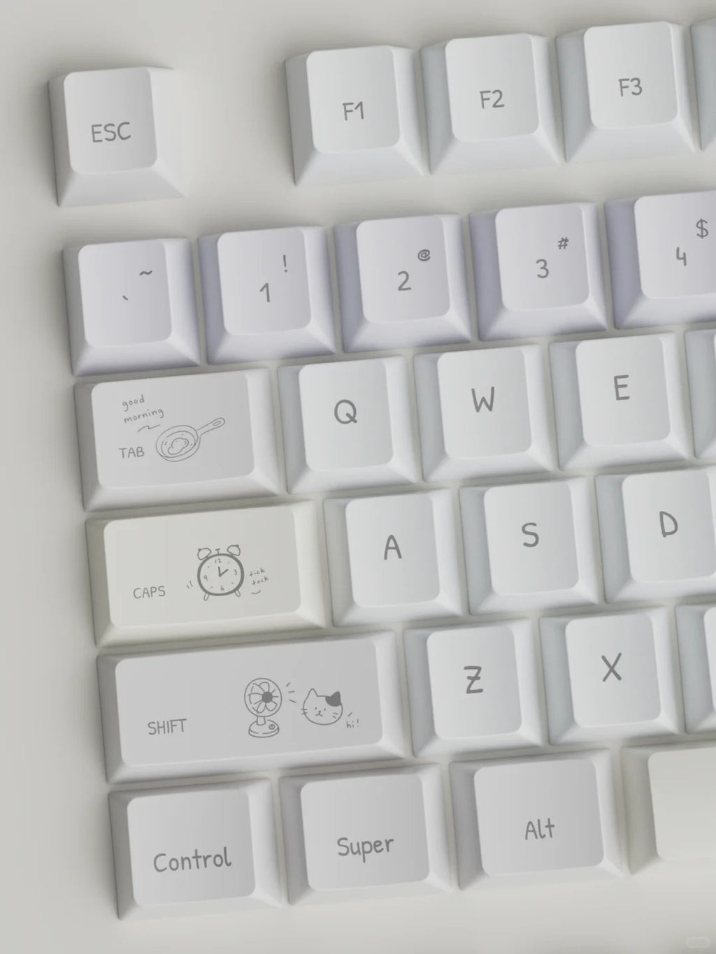 Mini Memo Aesthetic Keycap Set
