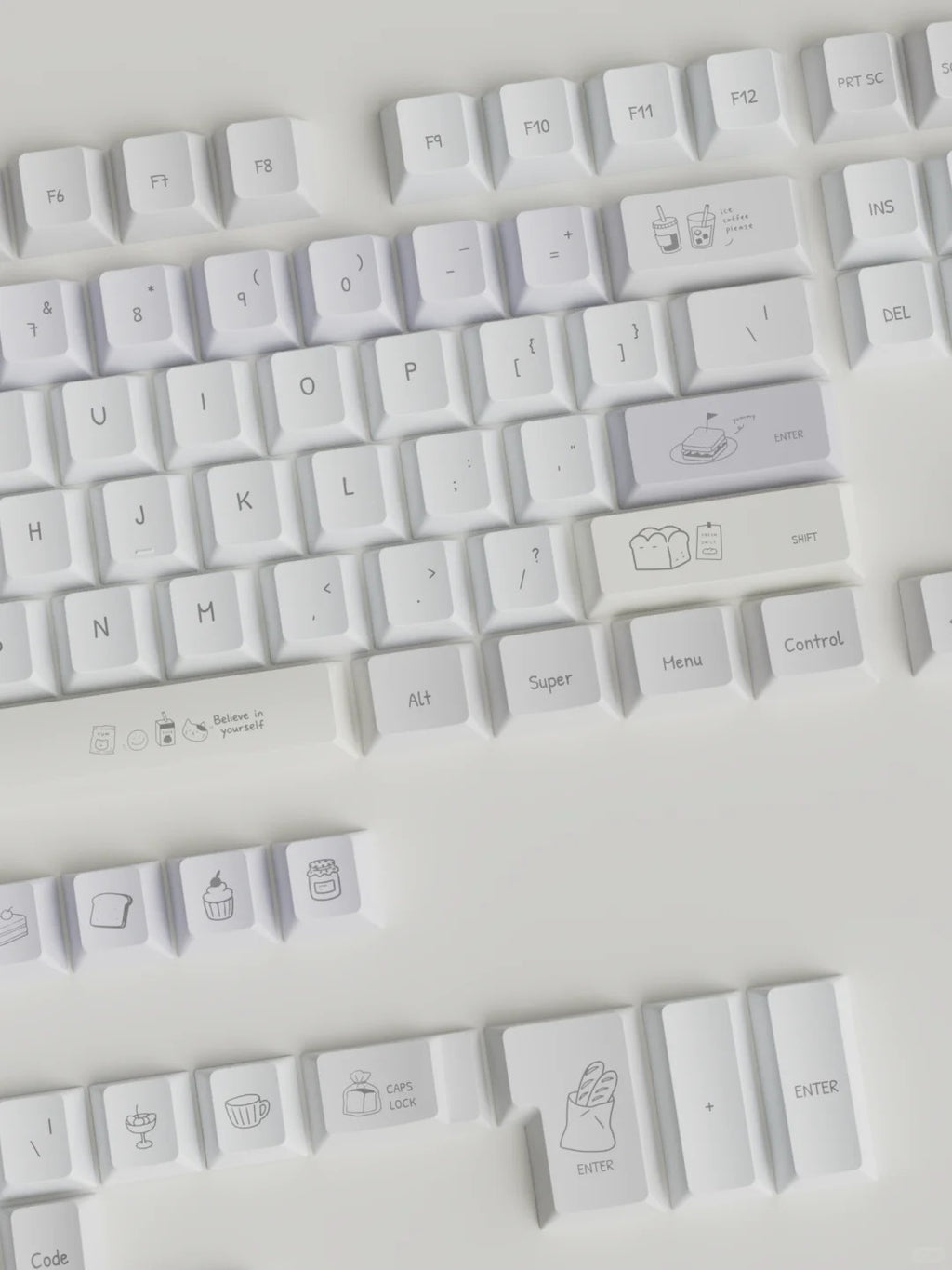Mini Memo Aesthetic Keycap Set