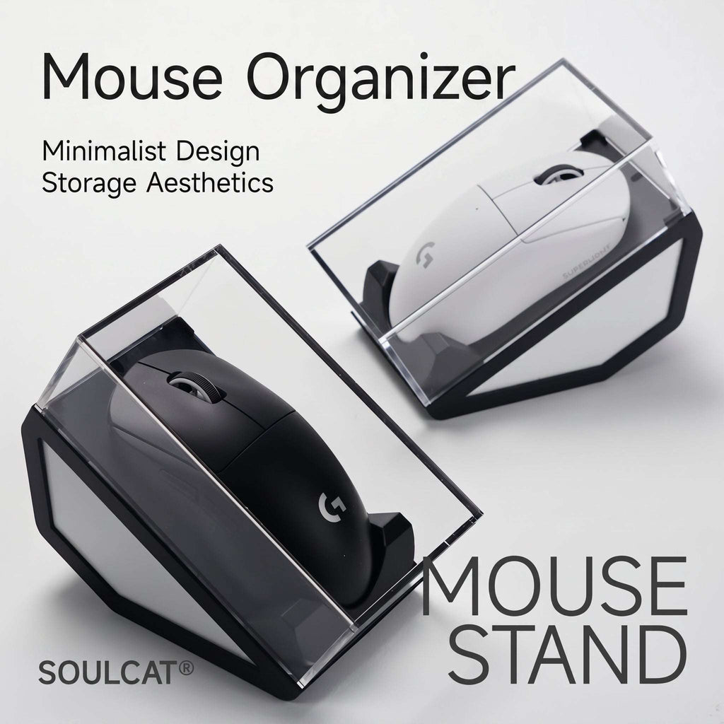 Acrylic Mouse Display Case & Stand – Dustproof | ARKTCAT x SOULCAT