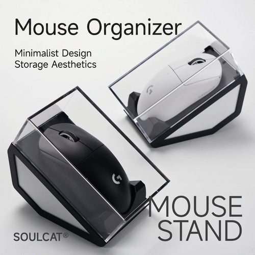 Acrylic Mouse Display Case & Stand – Dustproof | ARKTCAT x SOULCAT
