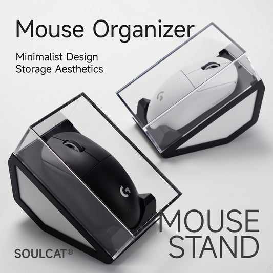Acrylic Mouse Display Case & Stand – Dustproof | ARKTCAT x SOULCAT