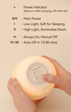 Mushroom Silicone Night Light – Touch Control Warm LED Lamp for Bedside & Desk