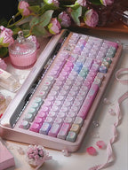 Pastel Cyber Cat Gradient Metallic Keycaps – MAO Profile 113-Key Set | ARKTCAT