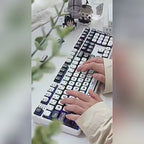 Printstream Collection Keycaps – MOA Profile, Black & White Tactical Design, 75% / 98% / 104 Layout Compatible