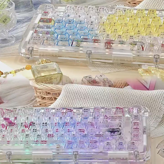 clear pbt keycaps for rgb keyboard