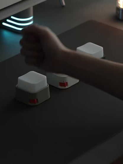 Mini Keyboard Mood Light – Stress Relief Desktop Lamp USB Rechargeable Night Light for Office & Home Decor