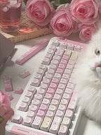 Meow Meow Squad Keycap Set – MAO Profile, 141 Keys, 5-Side Dye-Sublimated PBT