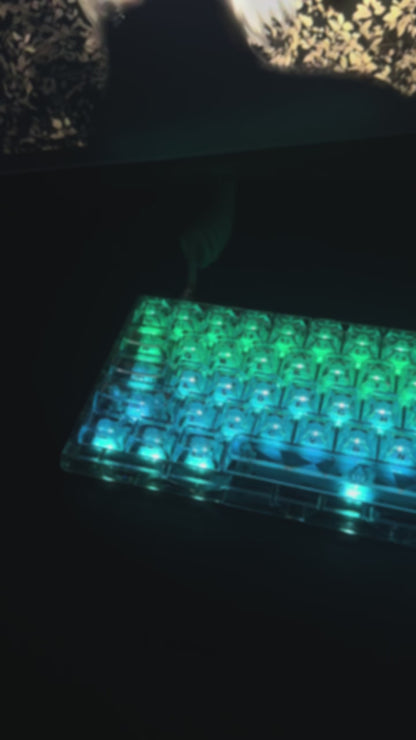 Star Prism Clear PC Keycaps – ASA Profile RGB Shine-Through
