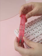 Keycap & Switch Puller Tool 2-in-1 – Pink Translucent Mechanical Keyboard Removal Tool